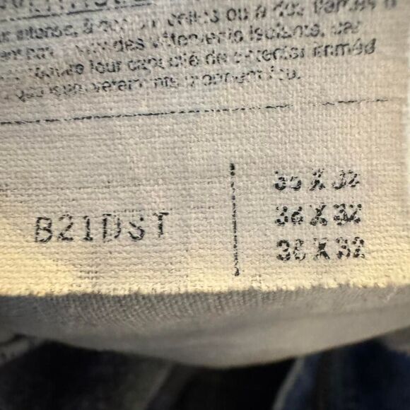 Carhartt Men's Flannel Lined Blue Work Medium Wash Jeans Made in USA 36X30 - Picture 3 of 7